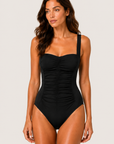 Basics Square Neck One-Piece in Black