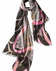 Alpine Cashmere Cavallo Shawl Color: Fuchsia at Petticoat Lane Greenwich, CT