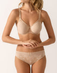 Empreinte Melody Invisible Cup Bra in Caramel