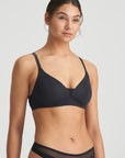 Louie Soft Wireless Bra in Black