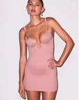 Fleur du Mal Le Stretch U-Plunge Mini Slip Dress