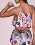 Fleur du Mal Luxe Flutter Cami & Short Set in Dreamy Floral