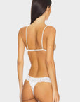 Fleur du Mal Molded Triangle Bra in Ivory