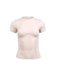 Fleur du Mal Organic Cotton T-Shirt in Tahini