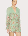 Hemant & Nandita Erza Romper with Belt in Green