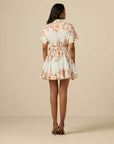 Hemant & Nandita Ezra Short Sleeve Dress in Blue
