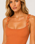 Sadie Silent Underwire One-Piece in Terra Cotta