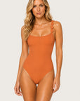Sadie Silent Underwire One-Piece in Terra Cotta