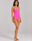 Karla Colletto Ines Bandeau with Shelf Bra in Zinnia