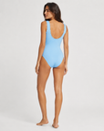 Karla Colletto Ines Round Neck in Pale Blue