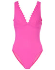 Ines V-Neck 372-N70 in Zinnia
