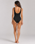 Karla Colletto Lola V-Neck One-Piece in Black
