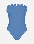 Karla Colletto Tess Bandeau One Piece in Mystic