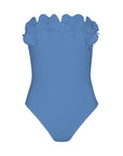 Karla Colletto Tess Bandeau One Piece in Mystic