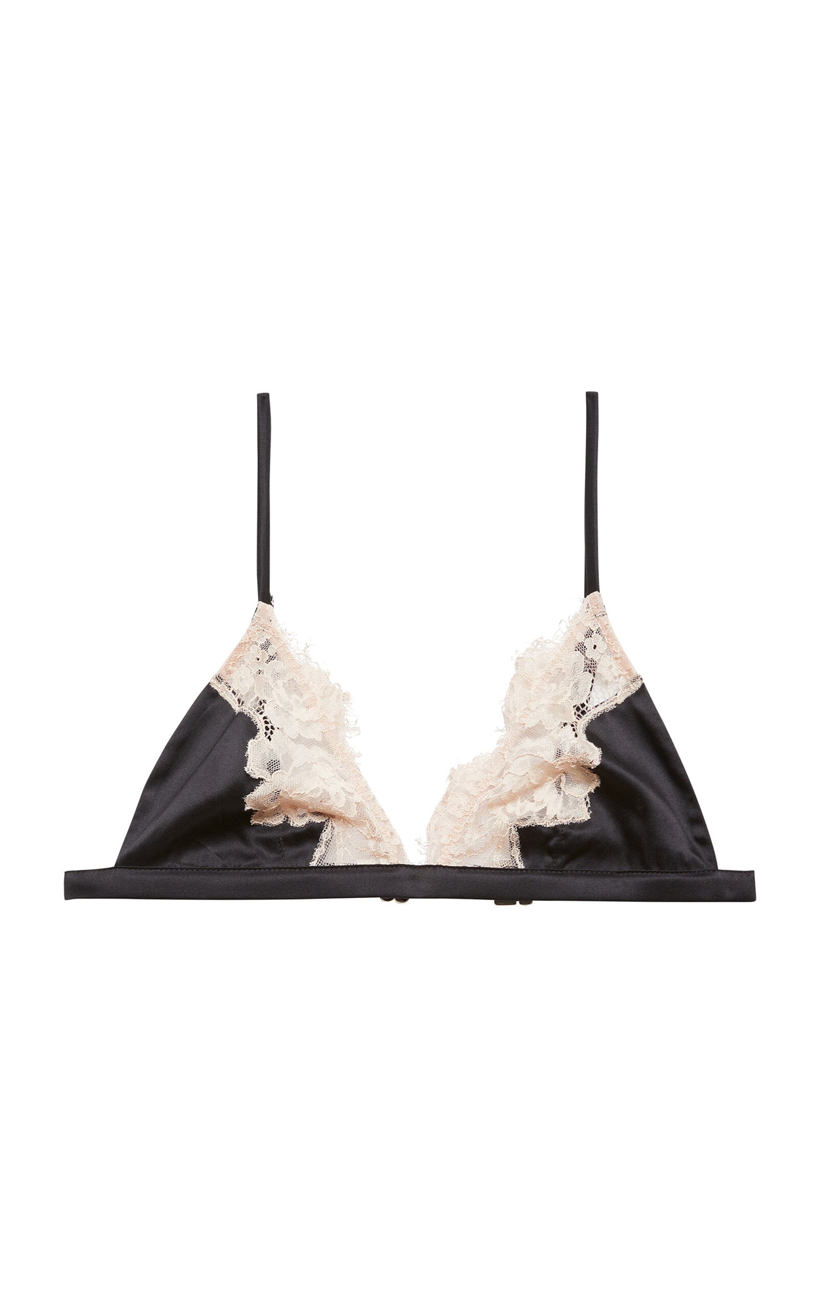 Juliet Lace Triangle Bra in Black