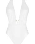 Lise Charmel Classe Nautique Non Wire Seduction Halter Swimsuit in Blanc Classe
