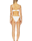LoveShackFancy Lilabella Bikini in Sunwashed Ivory
