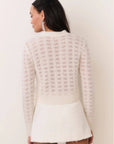 LoveShackFancy Lily Cardigan in Frosted Candy