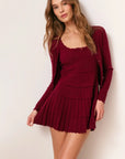 LoveShackFancy Martti Cardigan in Spiced Berry