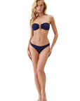 Melissa Odabash Barcelona Bikini Set in Navy
