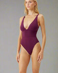 Melissa Odabash Caribbean One-Piece in Bordeaux