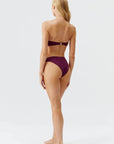 Melissa Odabash Istanbul Bandeau Bikini in Bordeaux