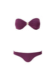 Melissa Odabash Istanbul Bandeau Bikini in Bordeaux