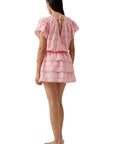 Melissa Odabash Jess Short Sleeve Dress in Peach