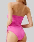Melissa Odabash Sydney Bandeau One-Piece in Watermelon