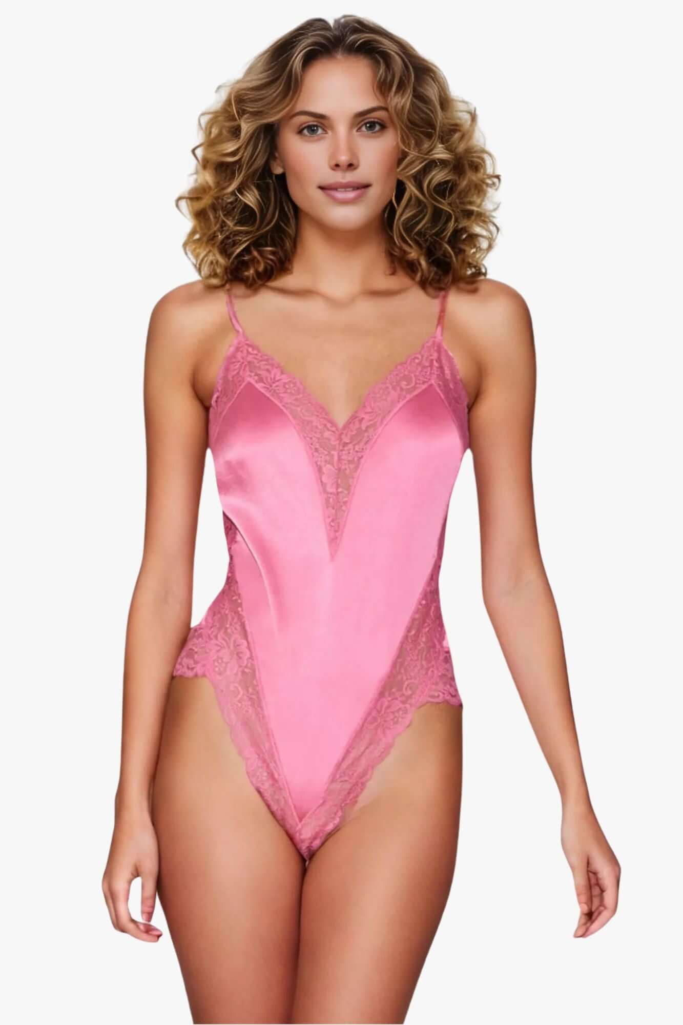 Pink Lace Teddy