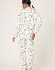 PJ Salvage Holiday Dogs Flannel Long PJ Set