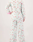 PJ Salvage Ma Cherie Flannel Long PJ Set