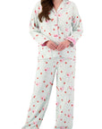PJ Salvage Ma Cherie Flannel Long PJ Set