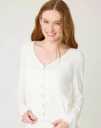 PJ Salvage Pointelle Long PJ Set in Ivory