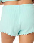PJ Salvage Pointelle Tank Top and Shorts in Light Mint