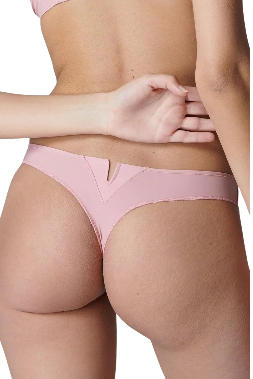 Saga Thong in Rose Nude