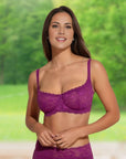 Never Say Never Balconette Bra in Swiss Beet