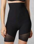 Simone Perele Subtile High Waist Shaper Shorts Color: Black Size: XS at Petticoat Lane Greenwich, CT