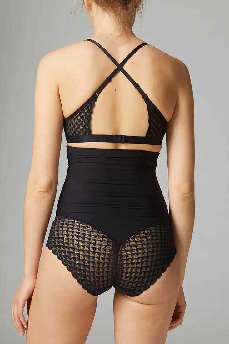 Simone Perele Subtile High Waist Shaper Brief Color: Nude, Black Size: XS, S, M, L, XL at Petticoat Lane  Greenwich, CT