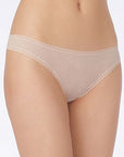 On Gossamer Mesh Hip-G Thong Color: Champagne Size: S/M at Petticoat Lane Greenwich, CT