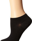 Wolford Sneaker Cotton Socks Color: Black Size: S, M at Petticoat Lane Greenwich, CT