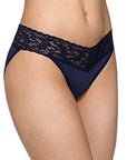 Hanky Panky Organic Cotton V-Kini Color: Navy Size: S at Petticoat Lane  Greenwich, CT
