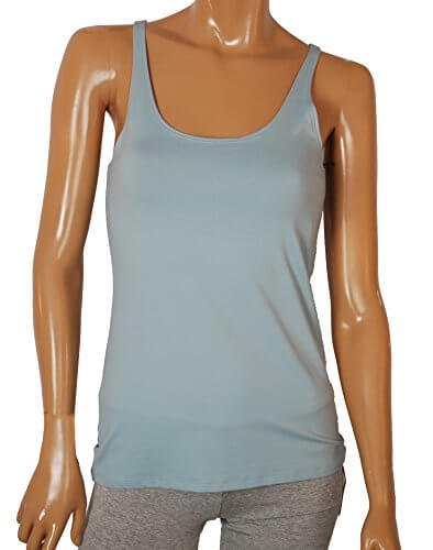 Only Hearts Skinny Neck Tank Color: Blue Mist Size: M at Petticoat Lane Greenwich, CT