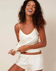 Simone Perele Dream Silk Shorts Color: Ivory Size: XS at Petticoat Lane Greenwich, CT
