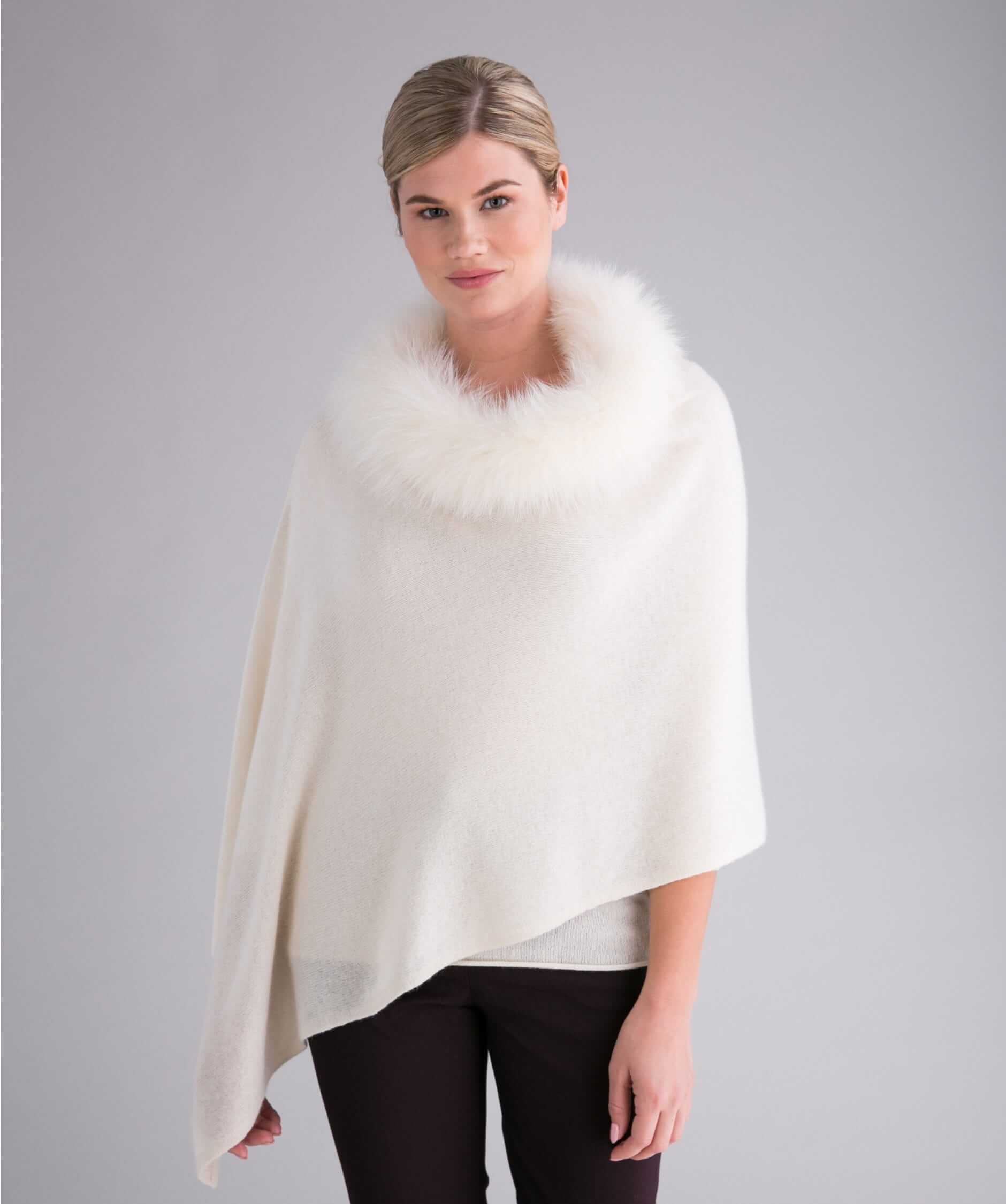 Alashan Cashmere Cashmere Luxe Windchill Fox Color: Snow at Petticoat Lane Greenwich, CT