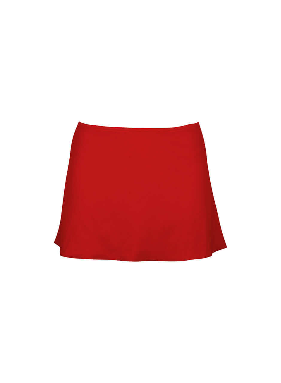 Karla Colletto Basic A-Line Skirt Color: Cherry Size: XS at Petticoat Lane Greenwich, CT