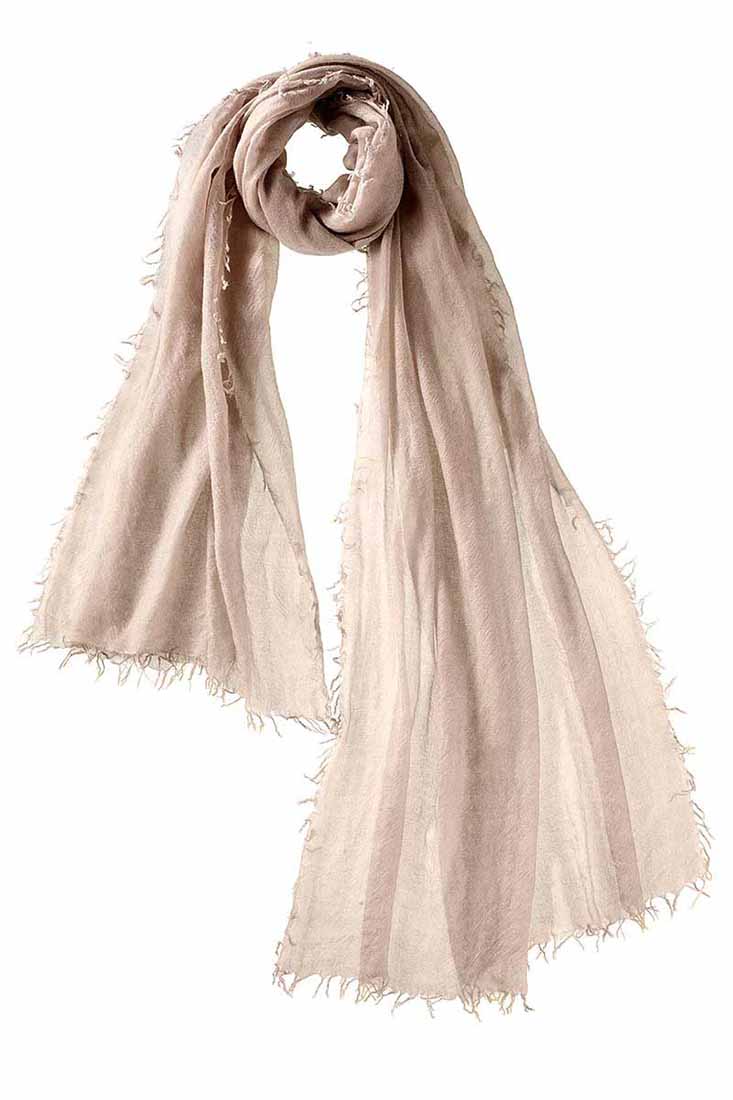 Alpine Cashmere Alta Shawl Color: Mushroom at Petticoat Lane Greenwich, CT