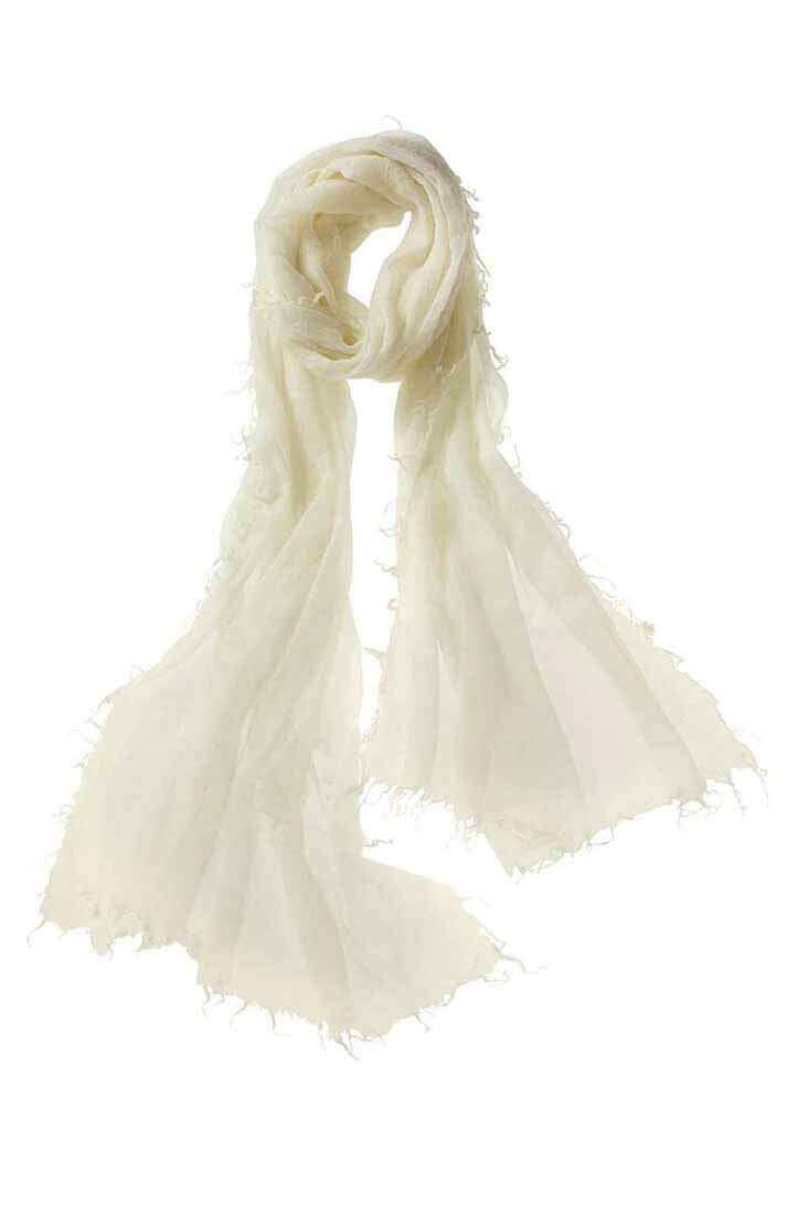 Alpine Cashmere Alta Shawl Color: Oyster at Petticoat Lane Greenwich, CT