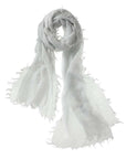 Alpine Cashmere Alta Shawl Color: Silver at Petticoat Lane Greenwich, CT