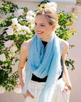 Alpine Cashmere Alta Shawl Color: Oyster, Ebony, Silver, Ballet, Ice, Mushroom at Petticoat Lane Greenwich, CT